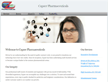 Tablet Screenshot of capzerpharma.com